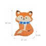 Relaxdays Pinata Fuchs Papier Mehrfarbig mit Stab und Maske 45 cm x 31 cm x 9 cm 230 g_4