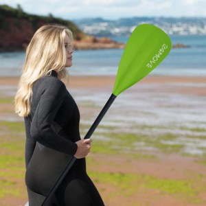 24Move Paddel Doppelpaddel 2in1 - SUP Stand Up Board- Kajak - Aluminium 230cm - Grün