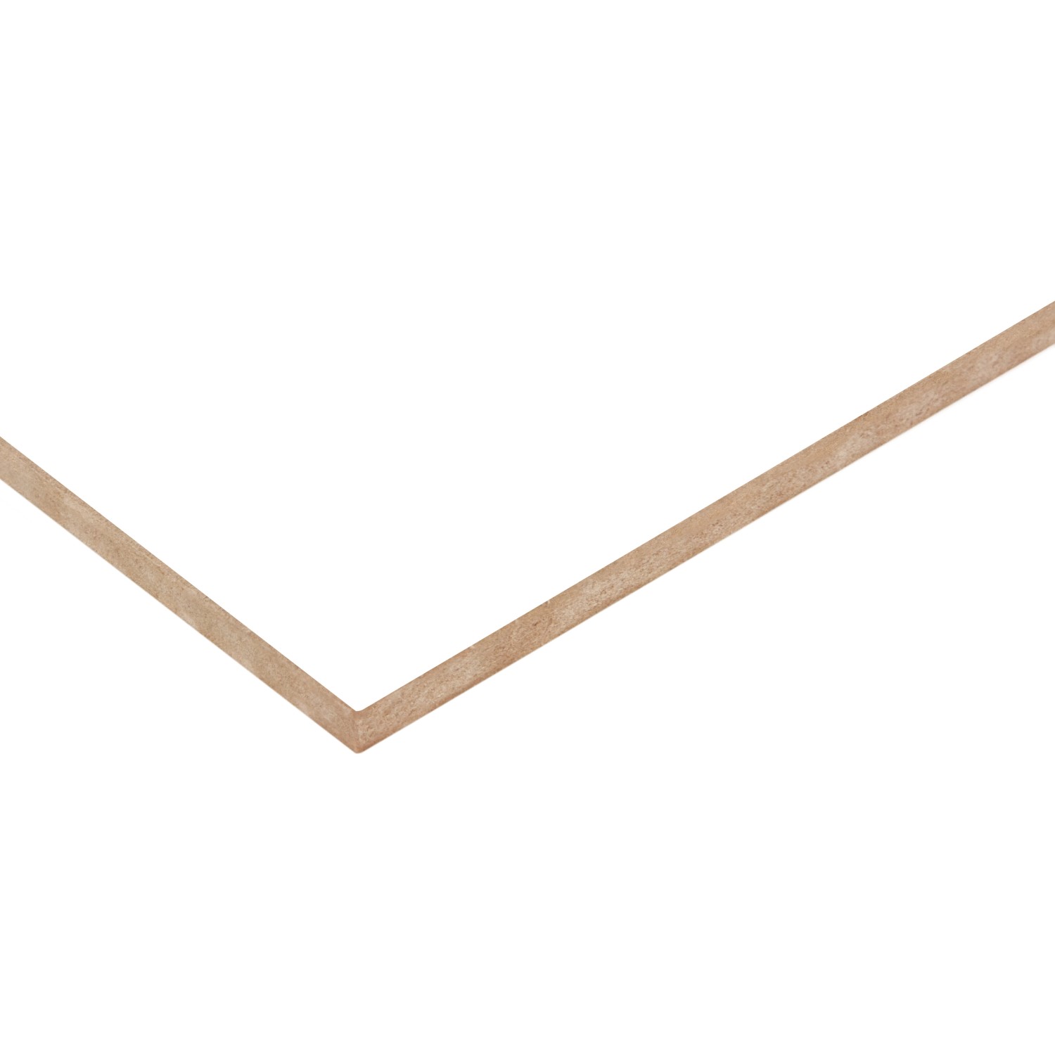 Weiße HDF Rückwandplatte (280x207x0,5cm) für Möbelbau und Regale.