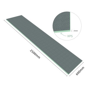 AICA Bauplatte XPS, 2500x600x25mm, 5er-Pack. Dämmplatte, Fliesenplatte, Hartschaum, verrottungsbeständig.