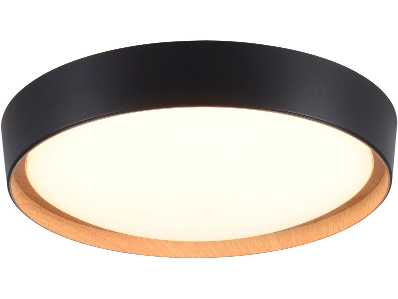 Just Light. LED-Deckenleuchte Emilia Ø 40 cm Schwarz kaufen bei OBI | Deckenlampen