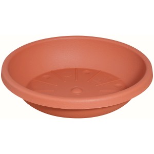 Geli Cylindro Untersetzer, Ø 17 cm, Terrakotta, aus Kunststoff für Blumentöpfe.