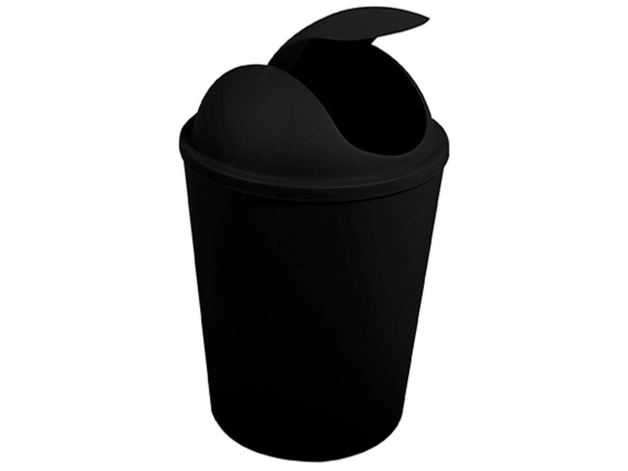 Winco Mülleimer 23 Liter – Schlankes Design, Schwarz, Für Küche & Haushalt, Hochwertige Qualität