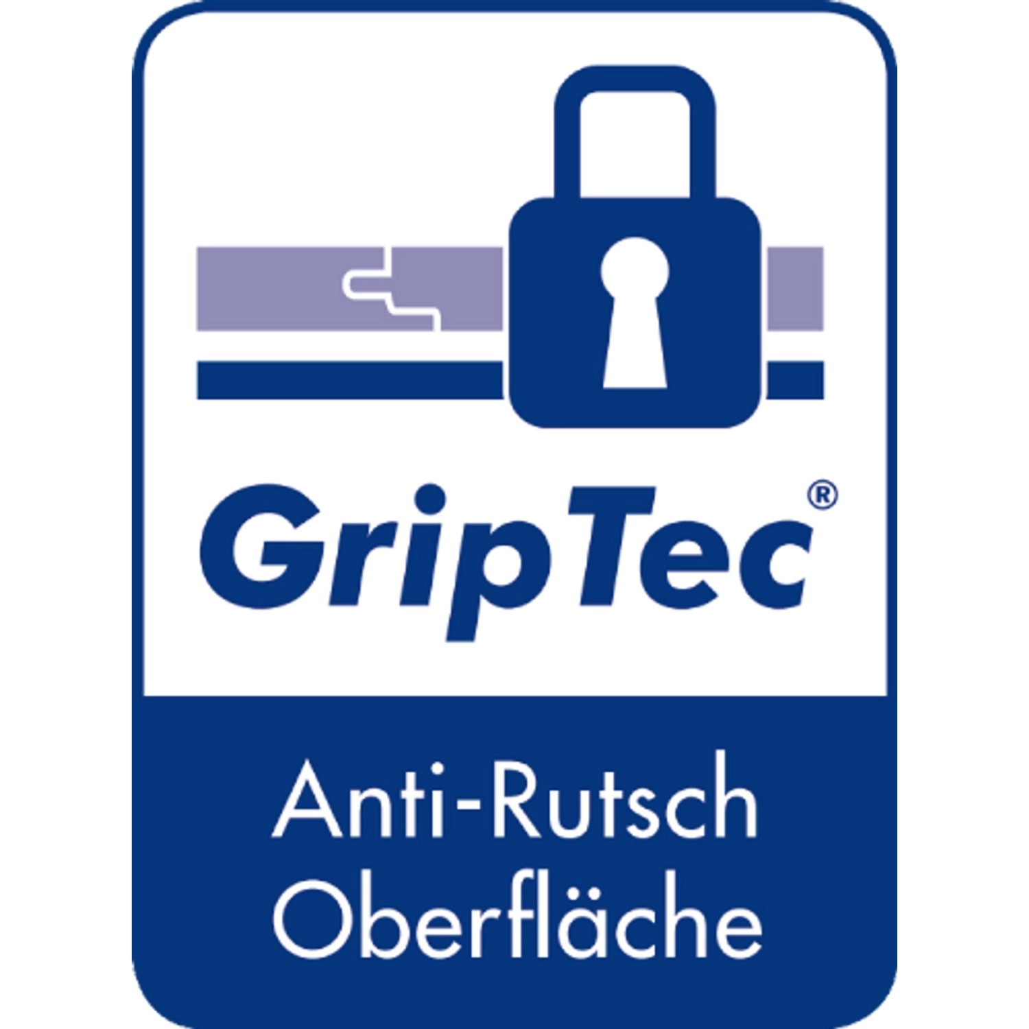 Symbol für Selitbloc® GripTec Trittschalldämmung mit Anti-Rutsch-Oberfläche und AquaStop.