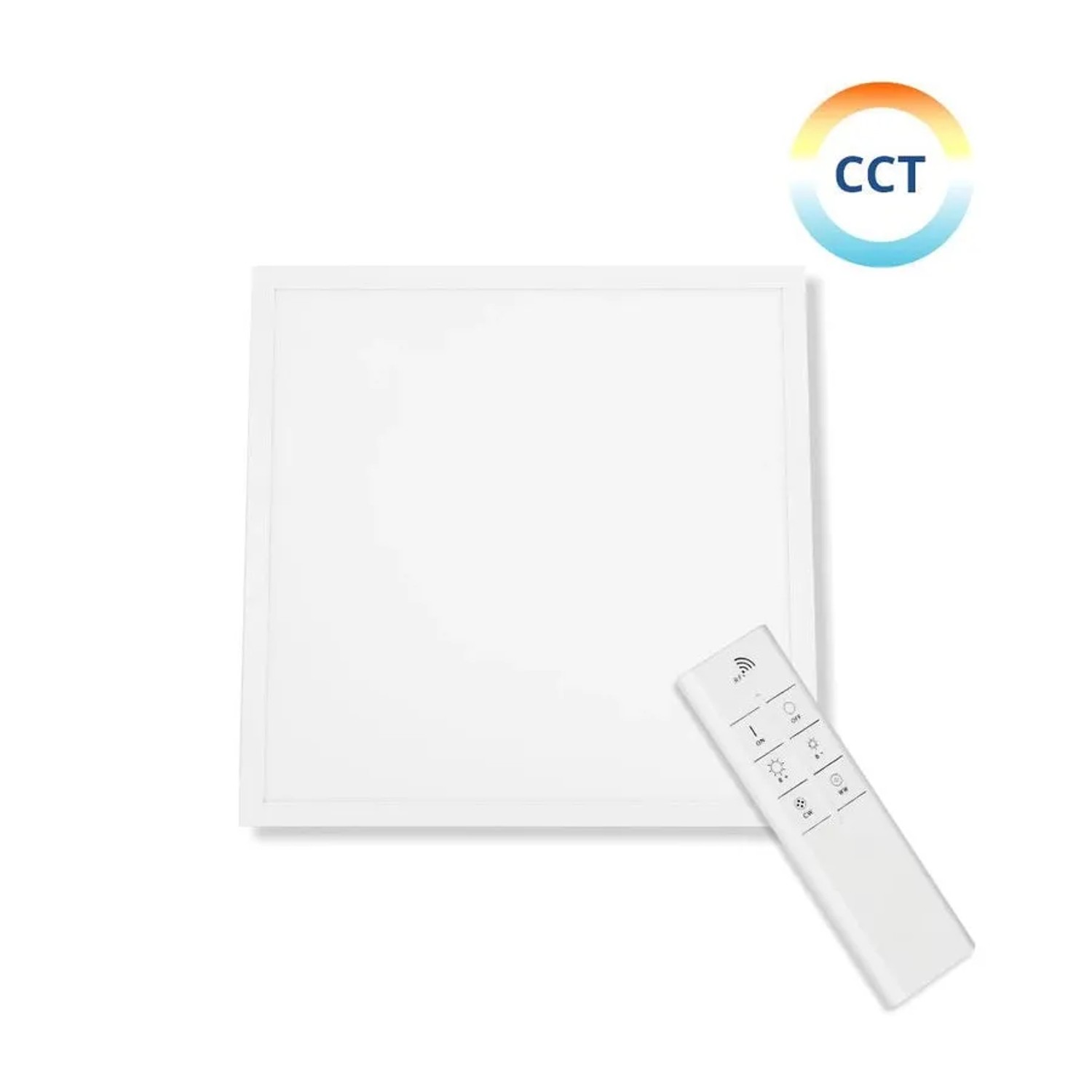 Dimmbares ENOVALITE LED Panel 30x30 mit Fernbedienung für Rasterdeckenleuchte.