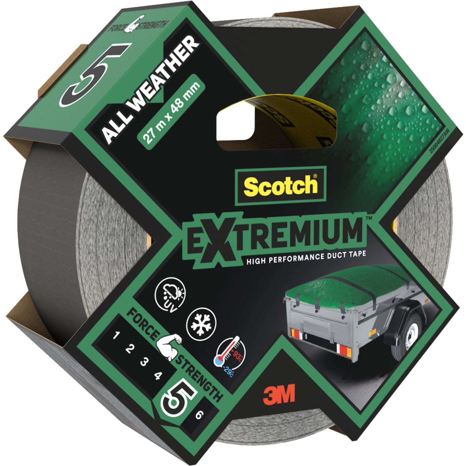 Scotch Hochleistungs-Klebeband Extremium All Weather 27 m x 48 mm Schwarz günstig online kaufen