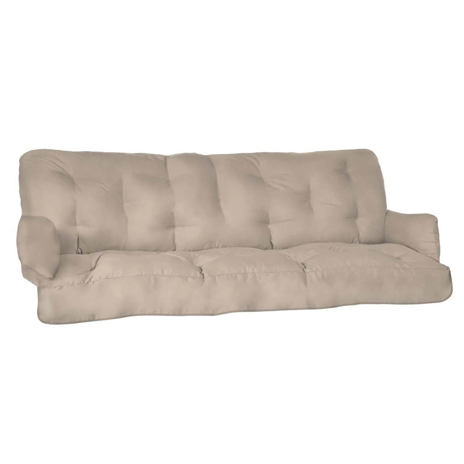 Beautissu Flair HS Hollywoodschaukelauflage 180x50x8cm Natur