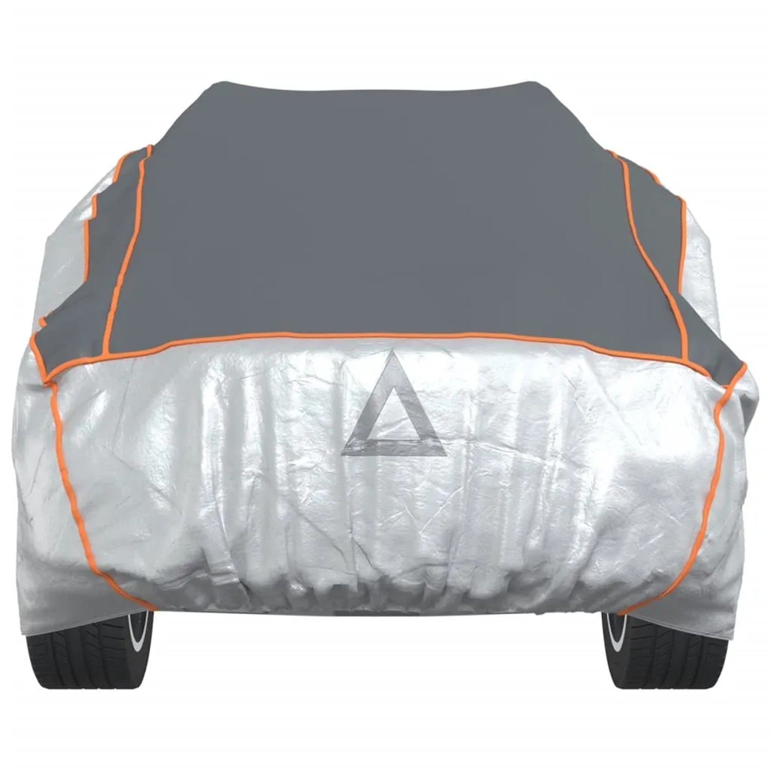Grau-silberne Autoabdeckung für SUV, Größe L, zum Schutz vor Hagel und Frost.