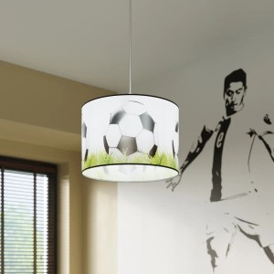 Sollux Lighting Hängeleuchte FootBall C 30 mit Fußball-Motiv für Kinderzimmer.