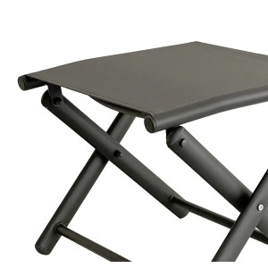 Mojawo Garten Klapphocker, anthrazit/grau, wetterfestes Metall, Camping & Garten.