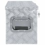 DELUKE Aluminiumbox Mit Deckel Abschließbar Alubox Deichselbox Alu Anhängerbox Werkzeugkiste Transportbox Metallkiste 76,5x26,5x33cm Silber_3