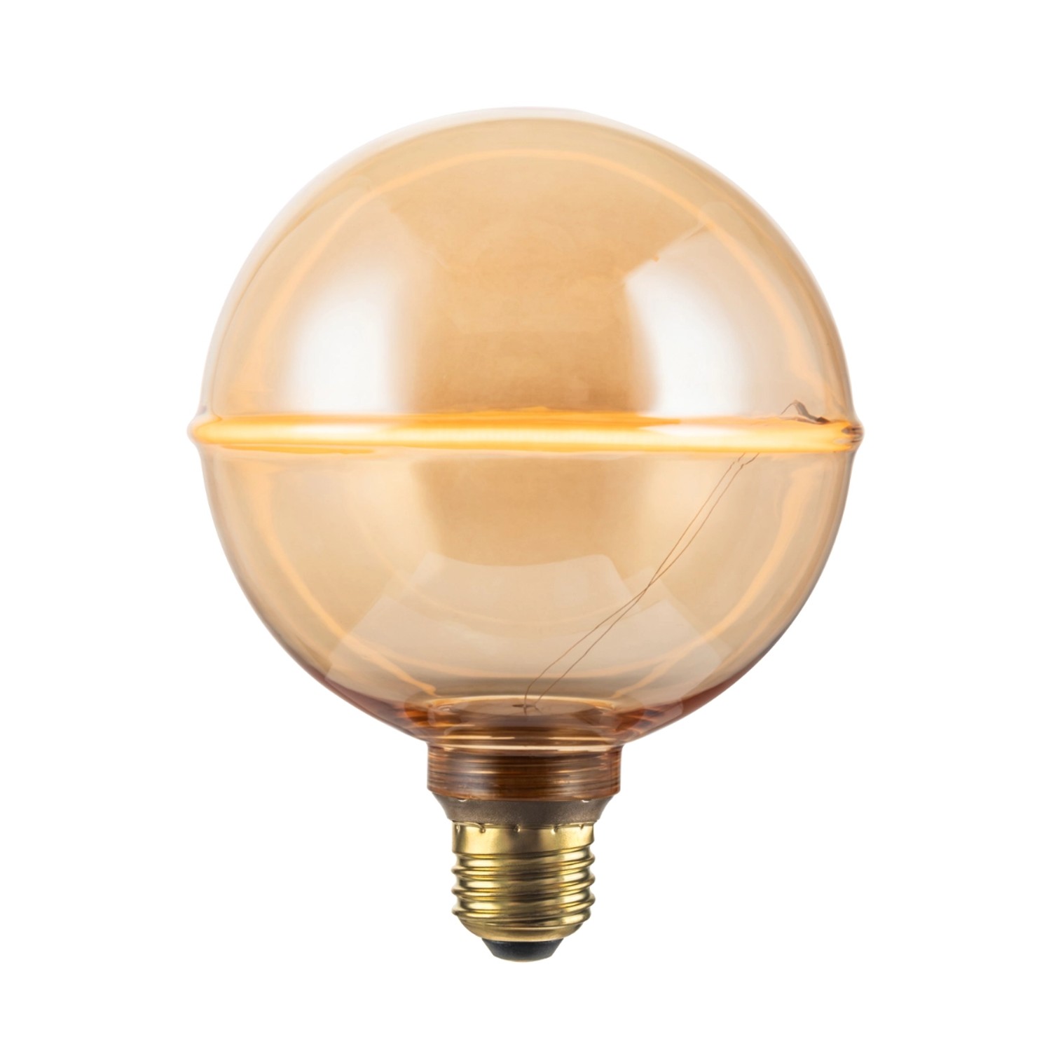 Thumbnail - ENOVALITE LED Filament Leuchtmittel JUPITER E27 Dimmbar Warmweiß Bernstein Große Kugel