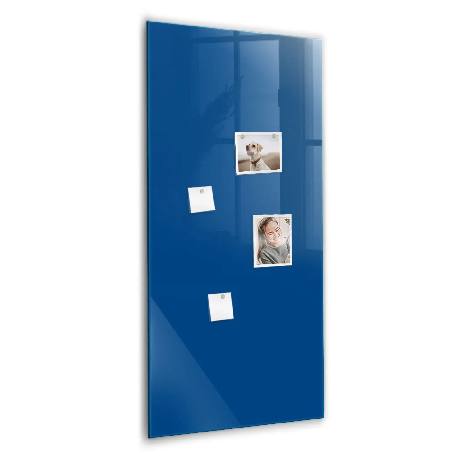 Tulup Schreib Magnettafel Blaue Farbe 60x120 cm Magnettafel Wohnzimmer Glas günstig online kaufen
