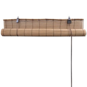 Braunes Bambusrollo, 140x220 cm, für Fenster. Sichtschutz und natürliche Optik für Ihr Zuhause.