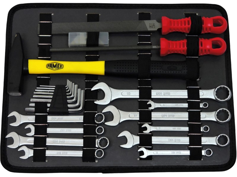 Famex Werkzeugkoffer 742-46 mit Steckschlüsselsatz 568-FX-46 bei OBI 203-teilig / kaufen