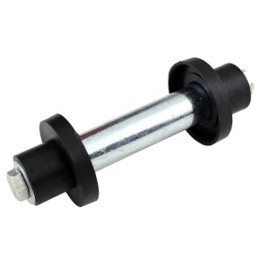 TRUTZHOLM 2x Schubkarrenrad Vollgummi 4.80  4.00-8 mit Achse Stahlfelge