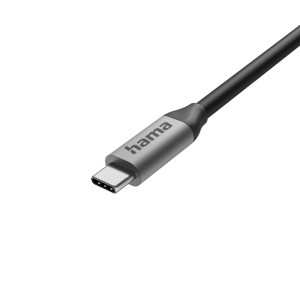 Hama USB-C-Kabel mit silbernem Stecker für Connect2Office Work Docking-Station. Computer Zubehör.