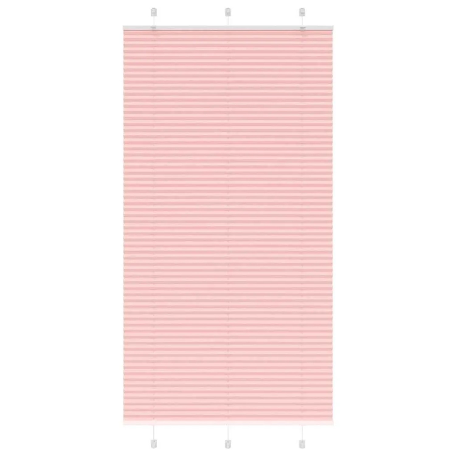 vidaXL Plissee Rosa 110x200 cm Stoffbreite 109,4 cm Polyester 4015468 günstig online kaufen