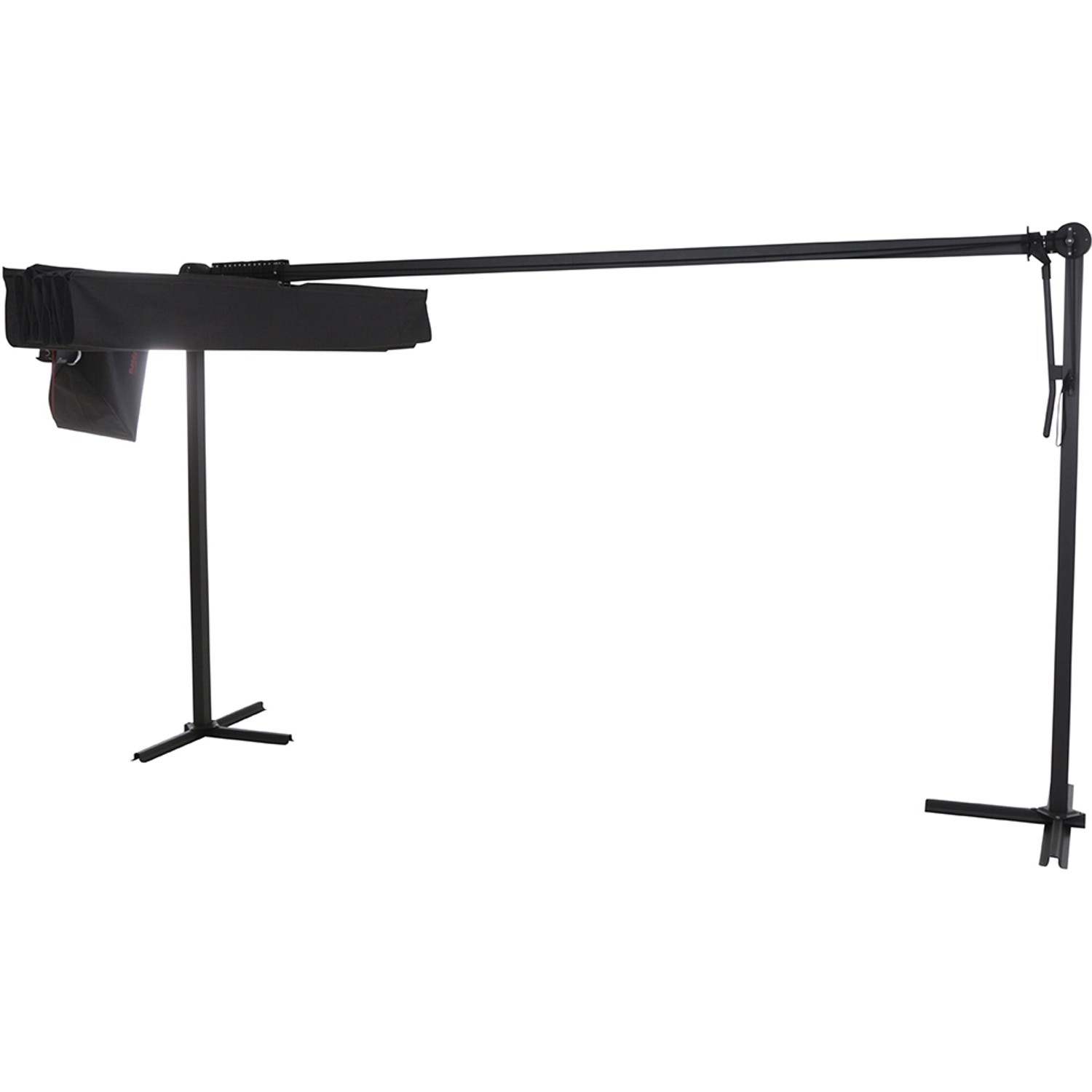 Siena Garden Marktschirm, 350x250 cm, Anthrazit, mit Neigungsfunktion, verpackt.