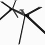 Schwarzes DELUKE Tischgestell aus Metall für Wohnzimmertische, PROXI Stahlgestell.