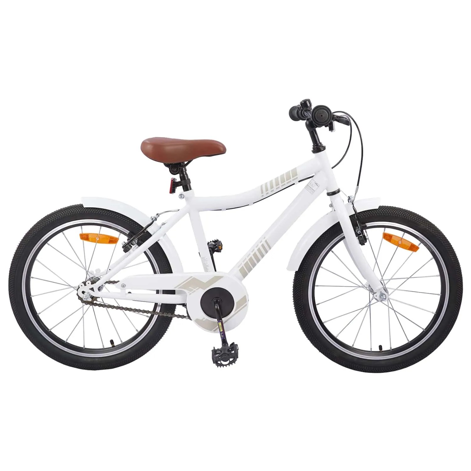 vidaXL Kinderfahrrad 24 Zoll für 8-12 Jahre Alt Weiß 42009557