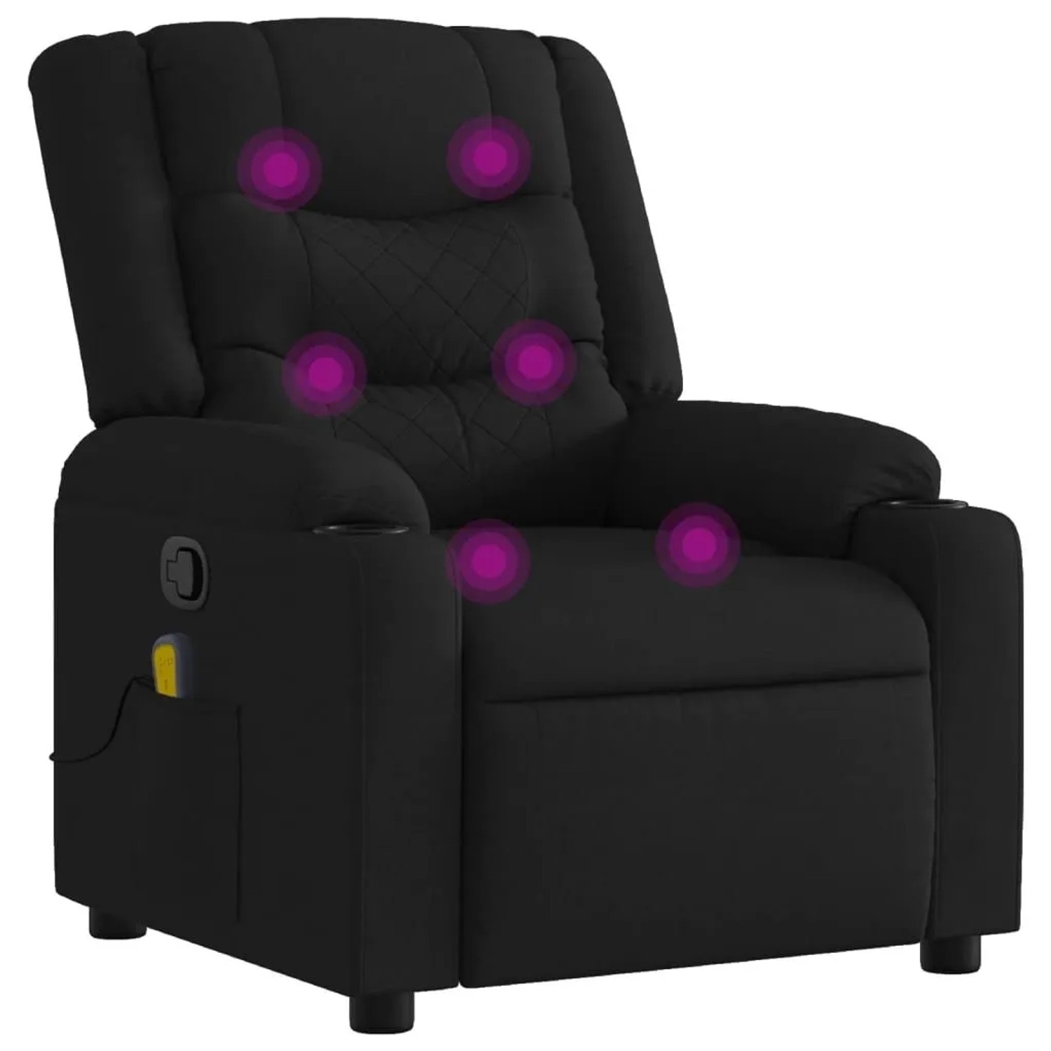 vidaXL Massagesessel Schwarz Stoff 374132 günstig online kaufen