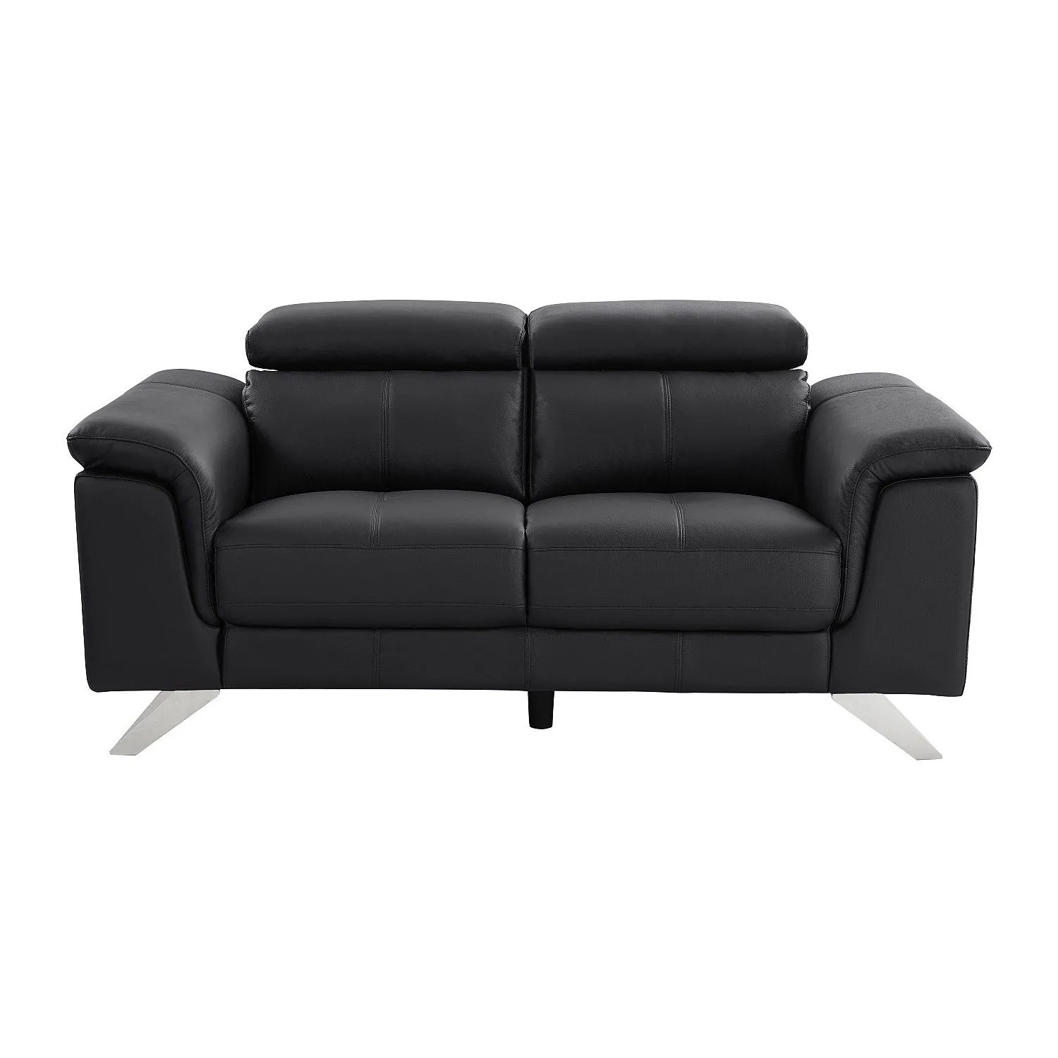 Vente-unique Sofa Ohne Schlafmöglichkeit Breyt Schwarz 170 cm