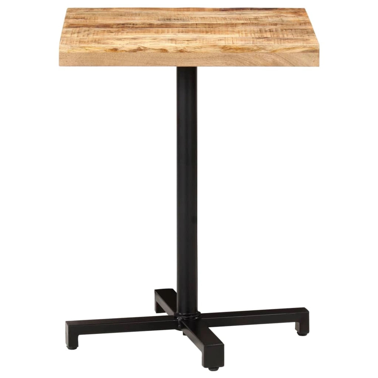 vidaXL BistRotisch Quadratisch 60x60x75 cm Raues Mangoholz günstig online kaufen