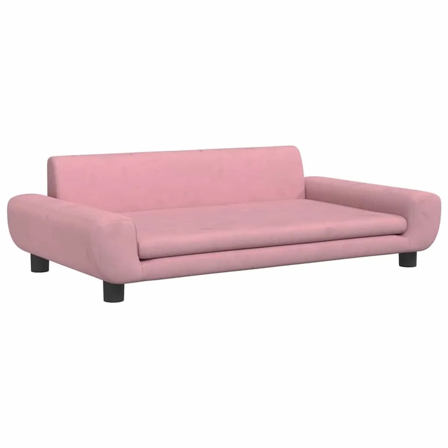 vidaXL Hundebett Rosa 100x54x33 cm Samt 171984