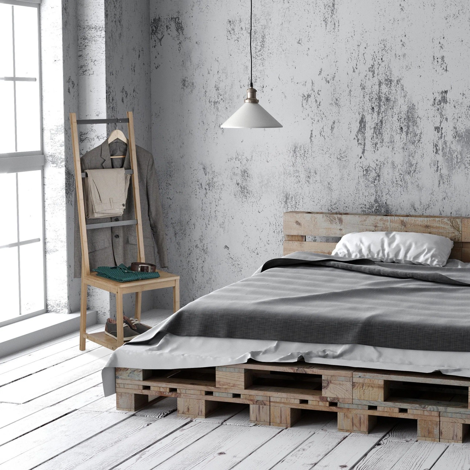 Relaxdays Herrendiener Bambus Natur Schwarz 133 cm x 40 cm x 42 cm_2