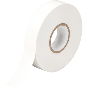 Rolle Isolierband, weiß, 15mm x 25m, für Elektroinstallation.