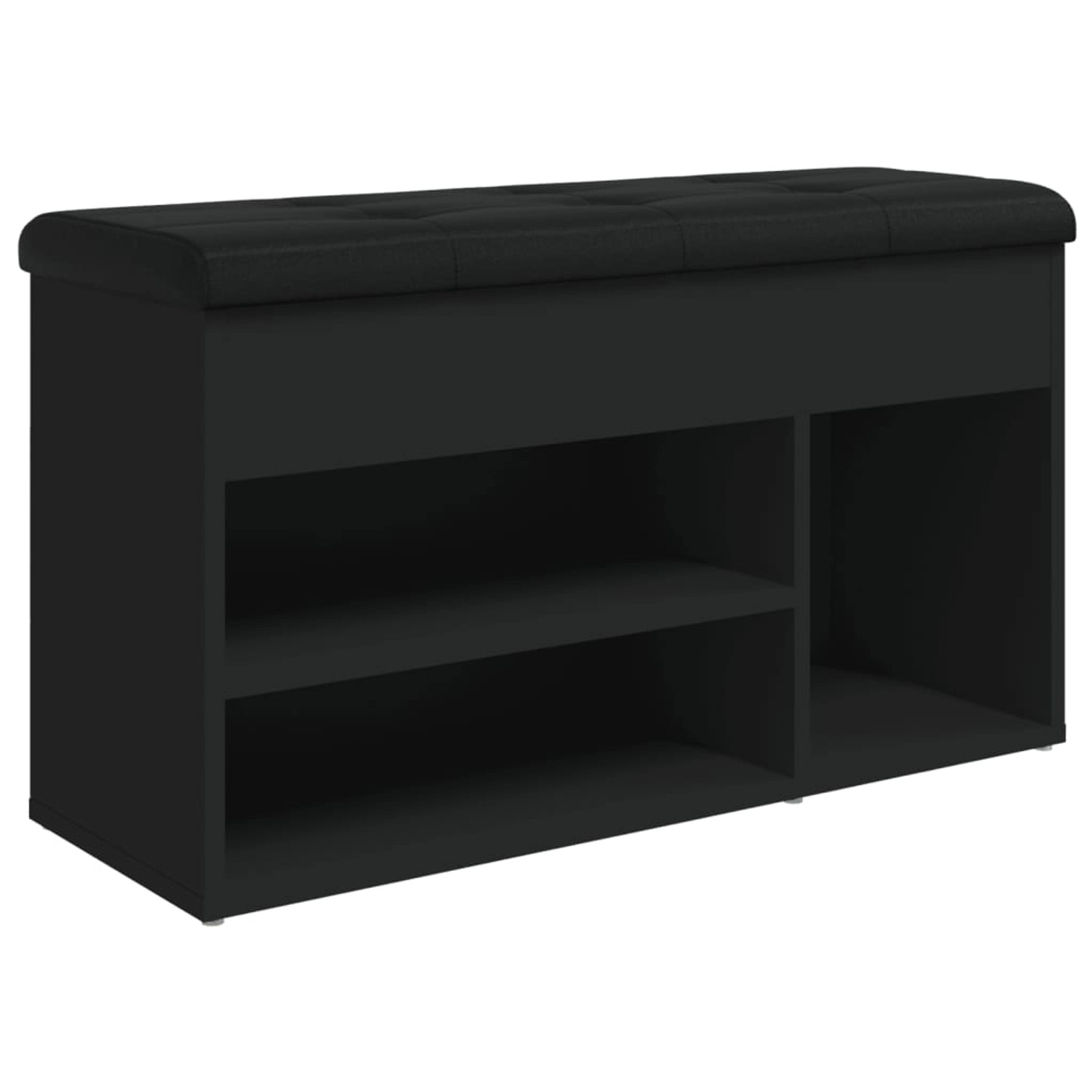 Thumbnail - vidaXL Schuhbank Schwarz 82x32x45,5 cm Holzwerkstoff