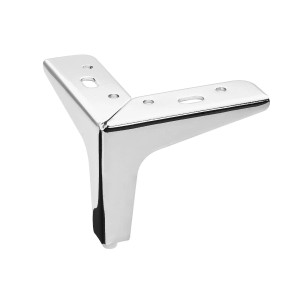 SOTECH Möbelfuß VICTOR, 100 mm hoch, Chrom poliert, Stahl