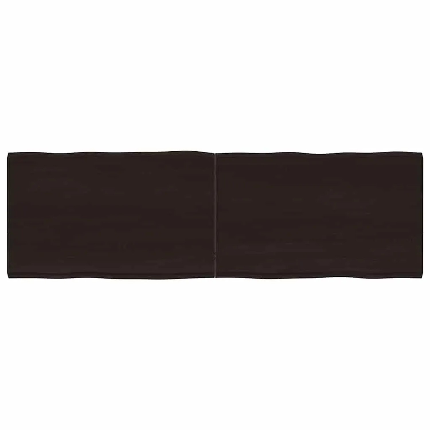 vidaXL Tischplatte 160x50x2-4 cm Massivholz Behandelt Baumkante 364036