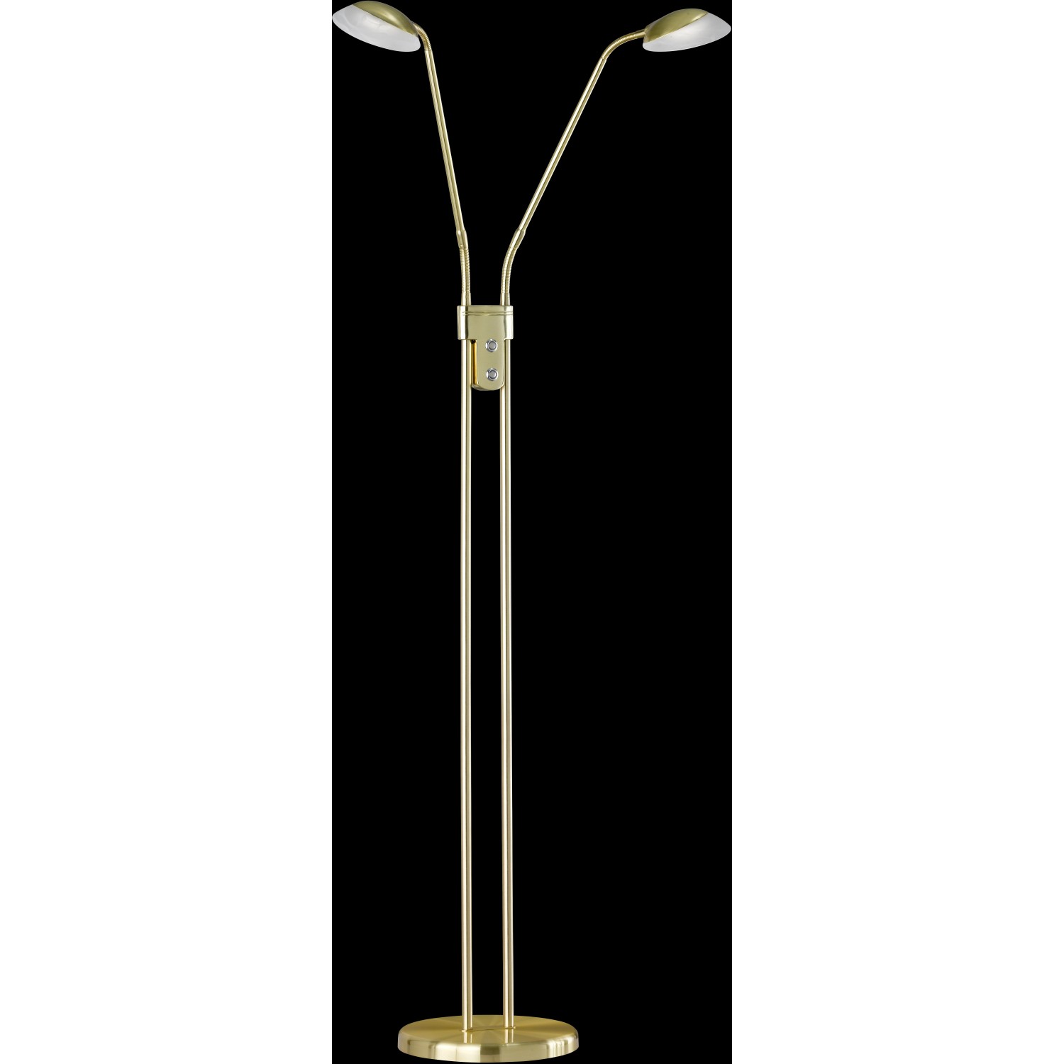 Goldene LED-Stehleuchte Pool TW von Fischer & Honsel, dimmbar, für modernes Design im Wohnbereich.