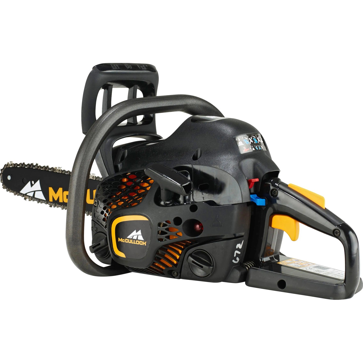 McCulloch CS42S Benzin-Kettensäge, 35 cm Schwertlänge, ideal für Gartenarbeiten.