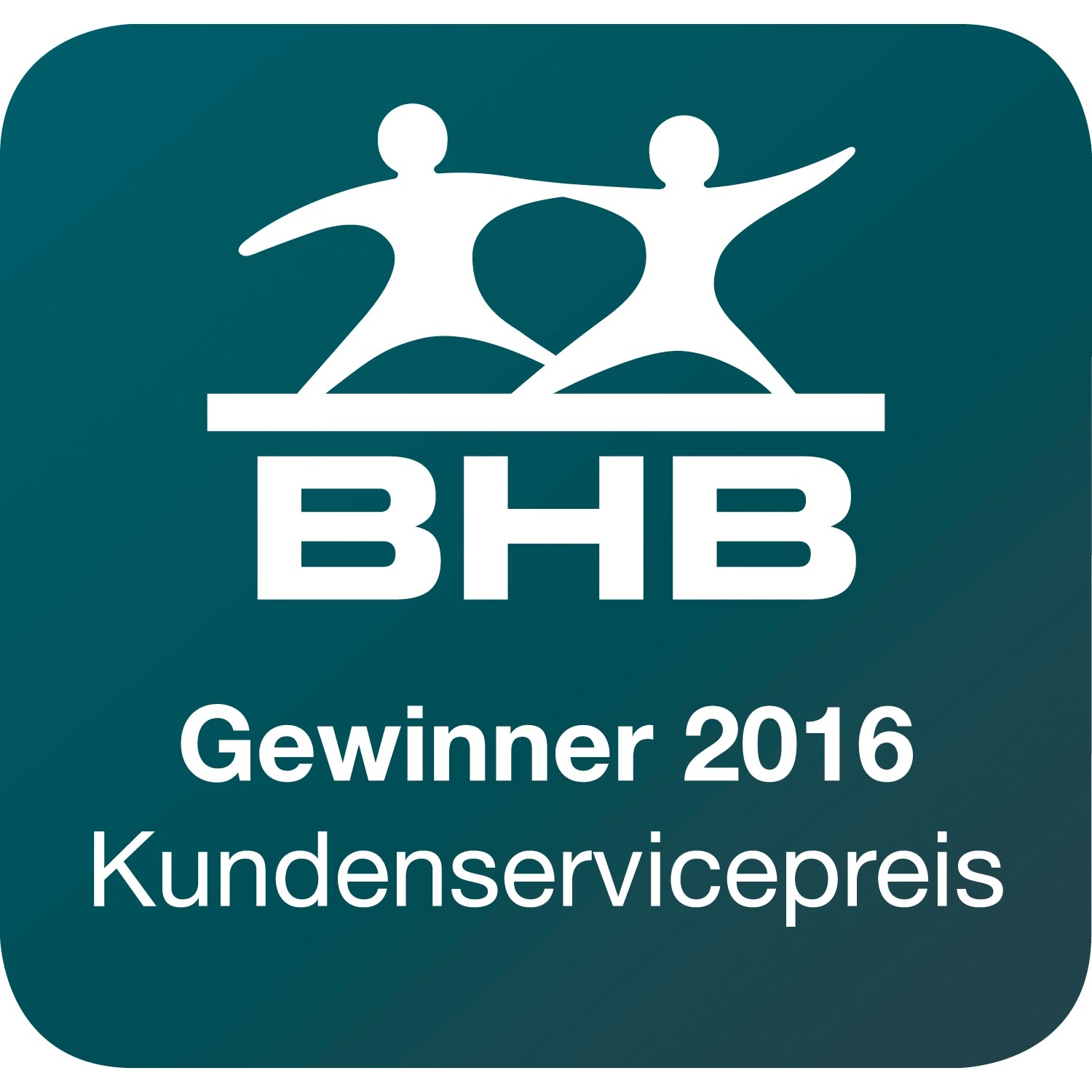 Auszeichnung: BHB Kundenservicepreis Gewinner 2016.