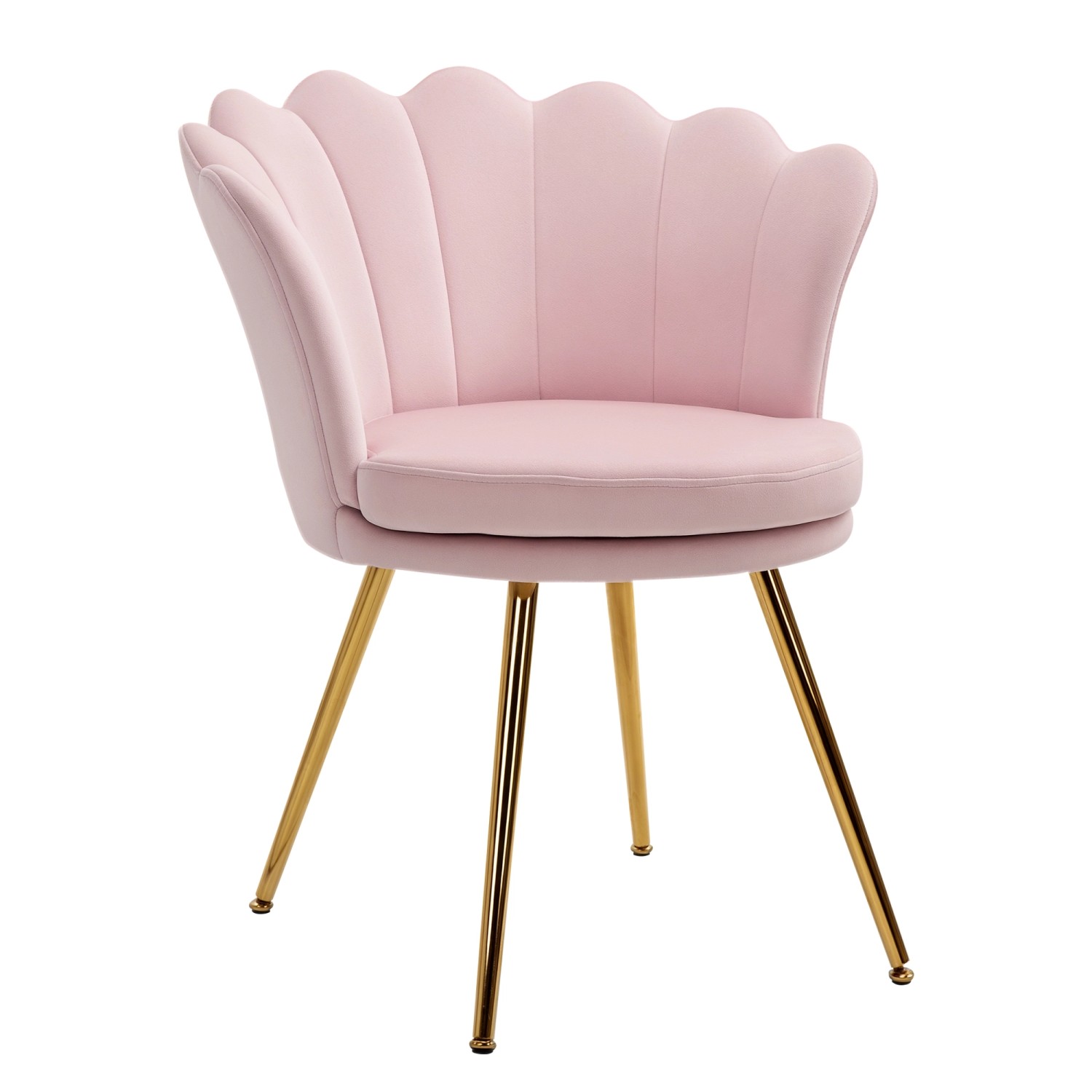 Thumbnail - HOMCOM Sessel Wohnzimmer Relaxsessel Loungesessel für Schlafzimmer Rosa