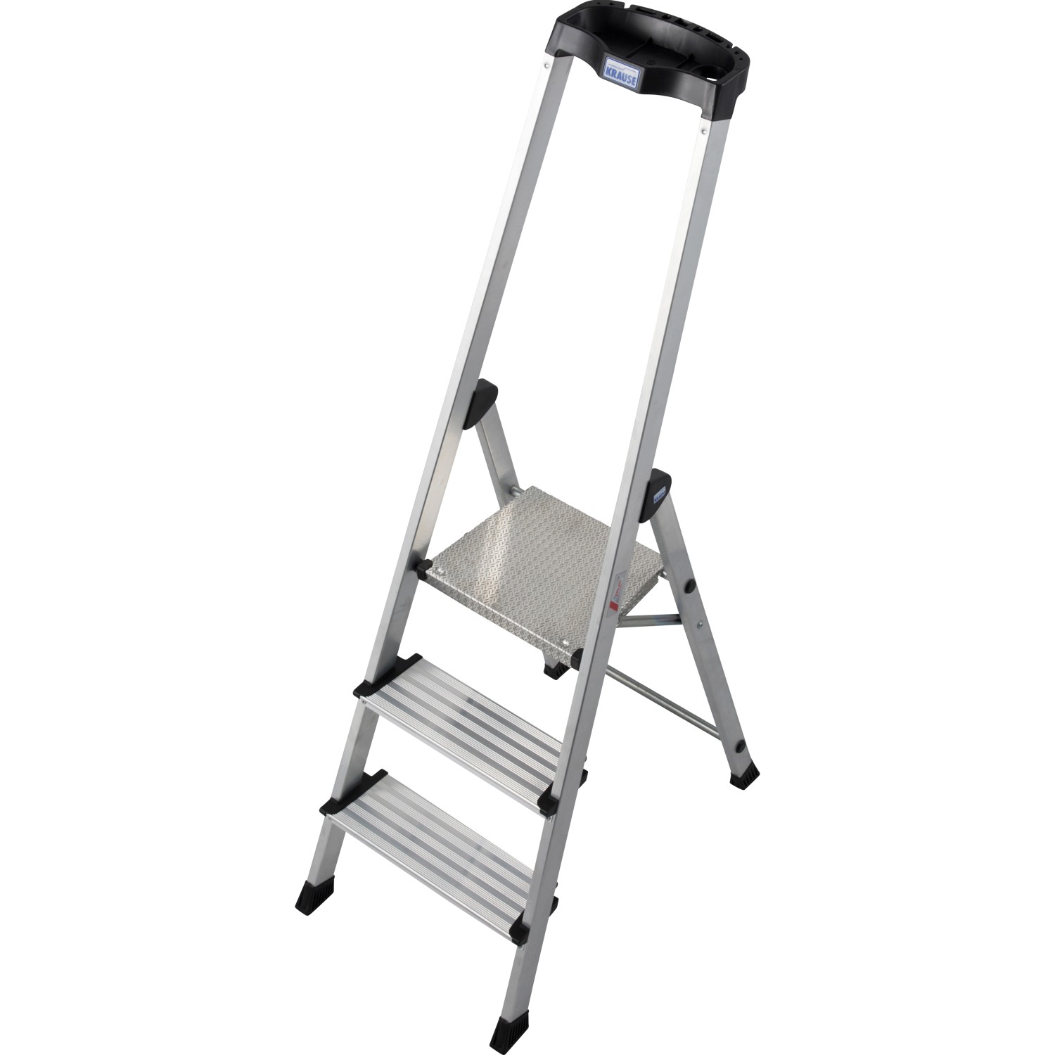 Krause Stehleiter Safety Plusline 3 Stufen 140 cm x 45 cm x 72 cm günstig online kaufen