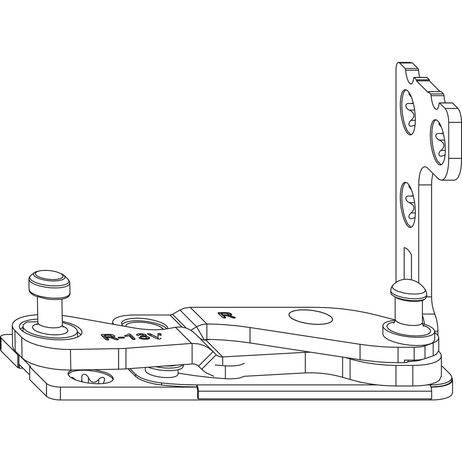 Maco Multi Power Ecklager Pvc Ft 30 Versatz 13mm Rechts Verzinkt Silberfärbig