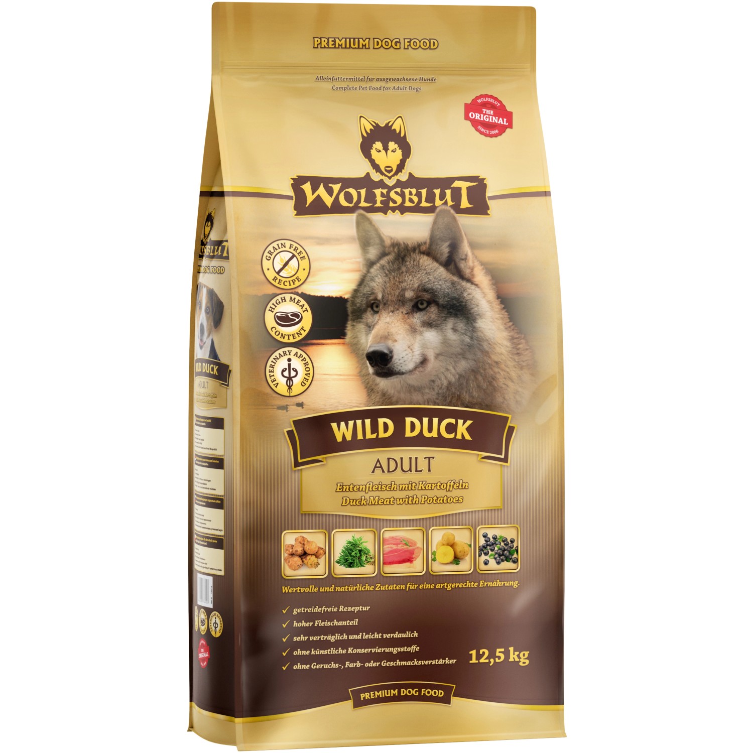 Wolfsblut Trockenfutter Wild Duck Adult 12,5 kg