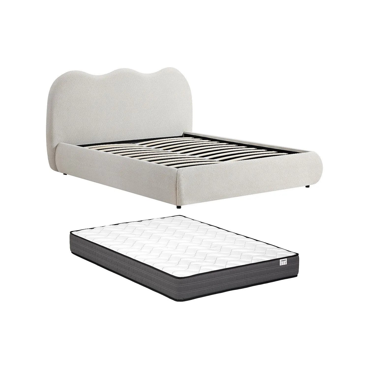 Vente-unique Bett Mit Bettkasten Obalesa Beige 170 cm