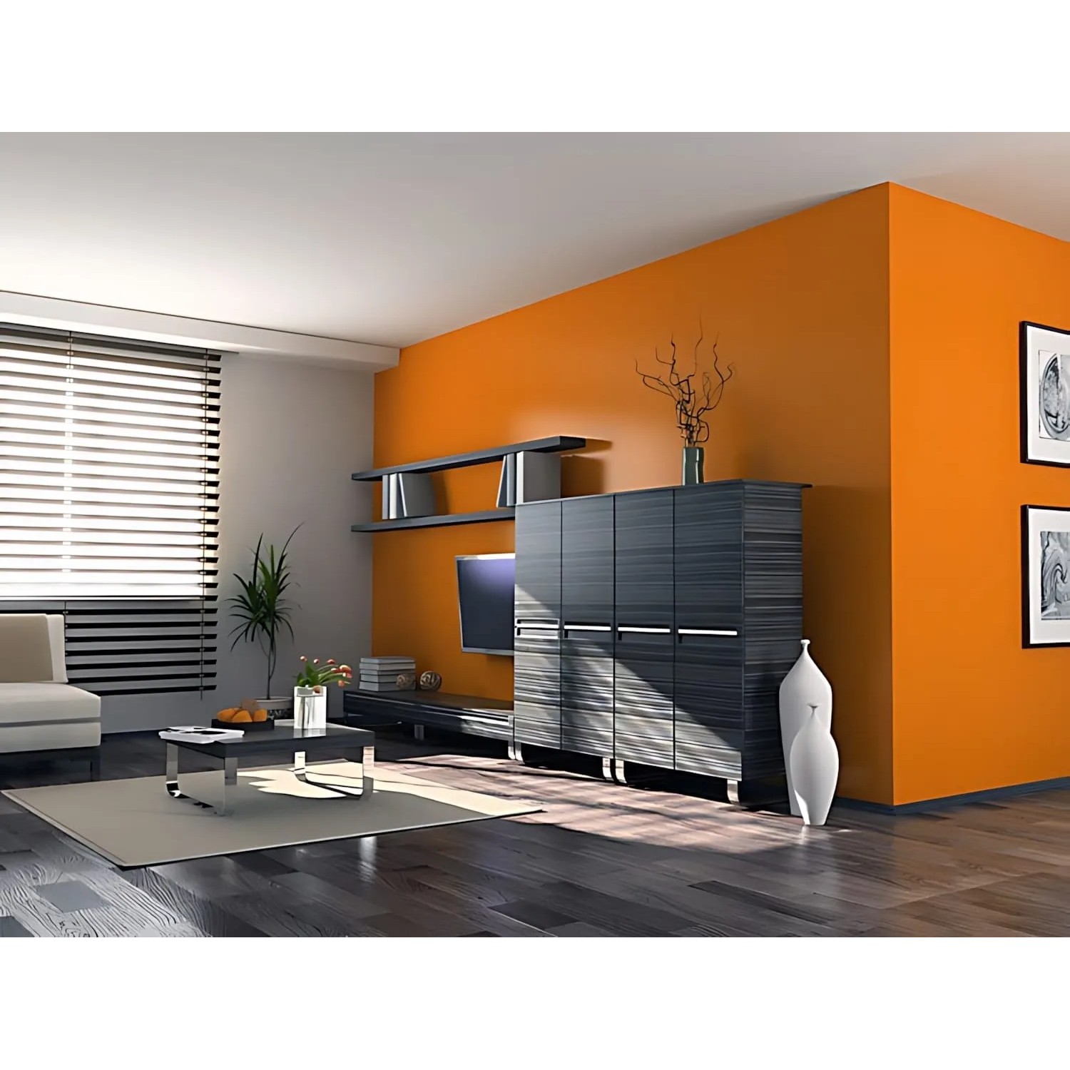 Wohnraum mit PROFHOME Malervlies Renoviervlies an der Wand, bereit zum Überstreichen.