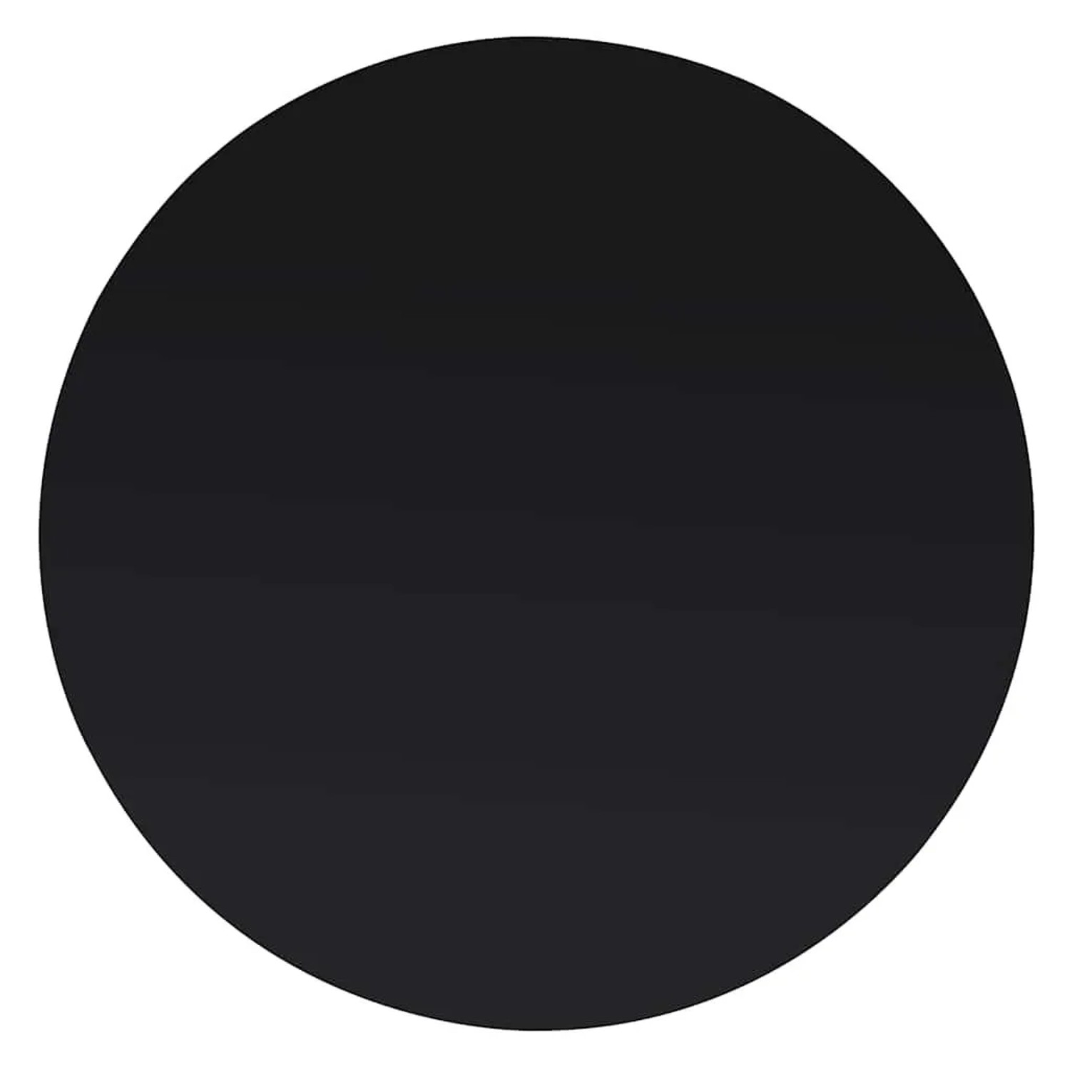 DELUKE Tischplatte Rund Ø 50cm Glas Gehärtet 8 mm Dick Schwarze Glasplatte Rund Glastische Und Als Kamin Glasplatte