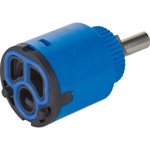 Ersatz-Keramikkartusche (Ø 25mm) für baliv Waschtischarmatur WT-120, blau.