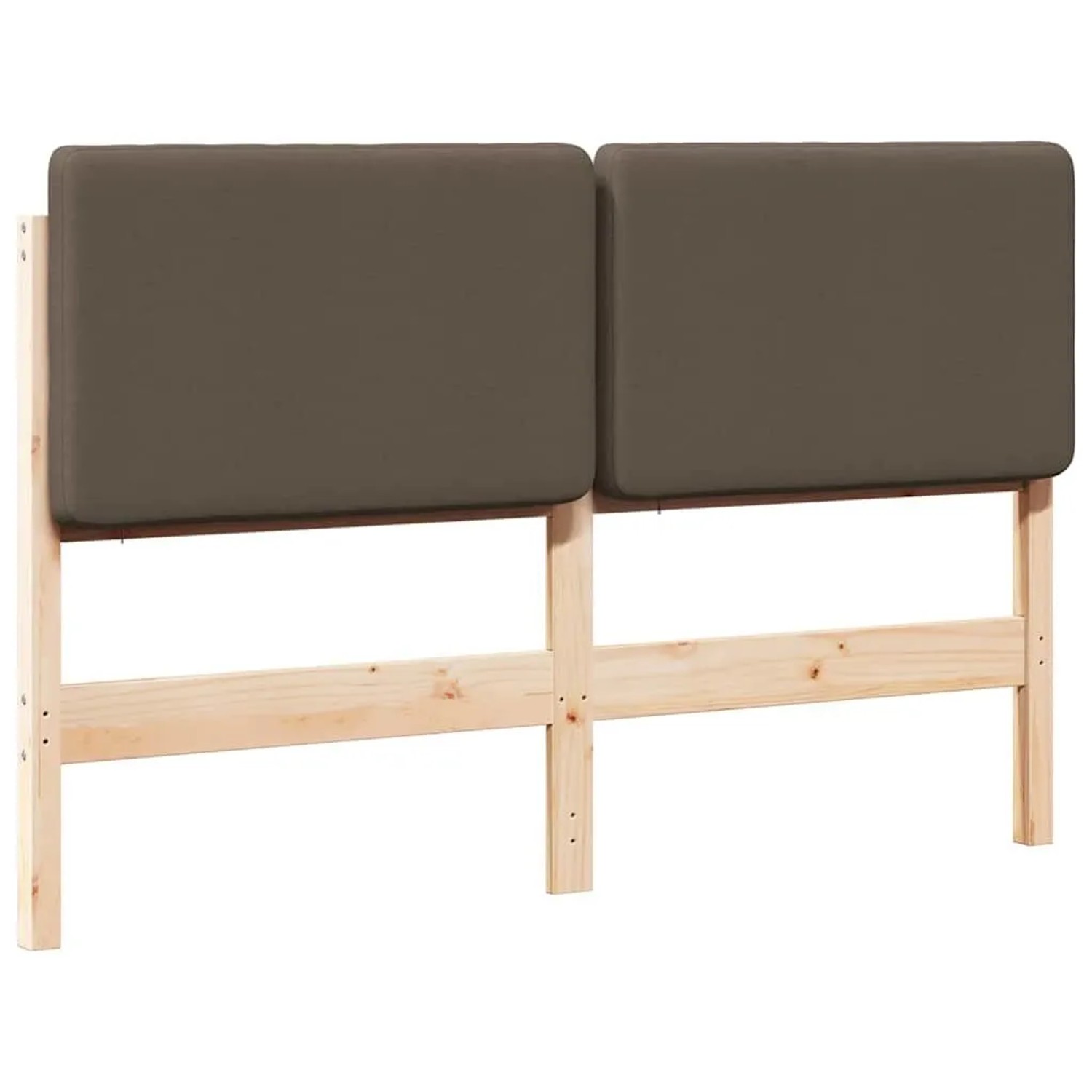 vidaXL Gepolstertes Kopfteil mit Kopfteil Braun und Taupe 140 cm 880071