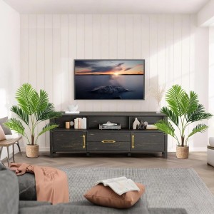 Costway 2er Set Künstliche Palme mit Blättern Zimmerpflanze Grün 90cm