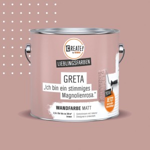 CREATE! by OBI Wandfarbe Lieblingsfarbe Greta Magnolienrosa Matt 2,5 l