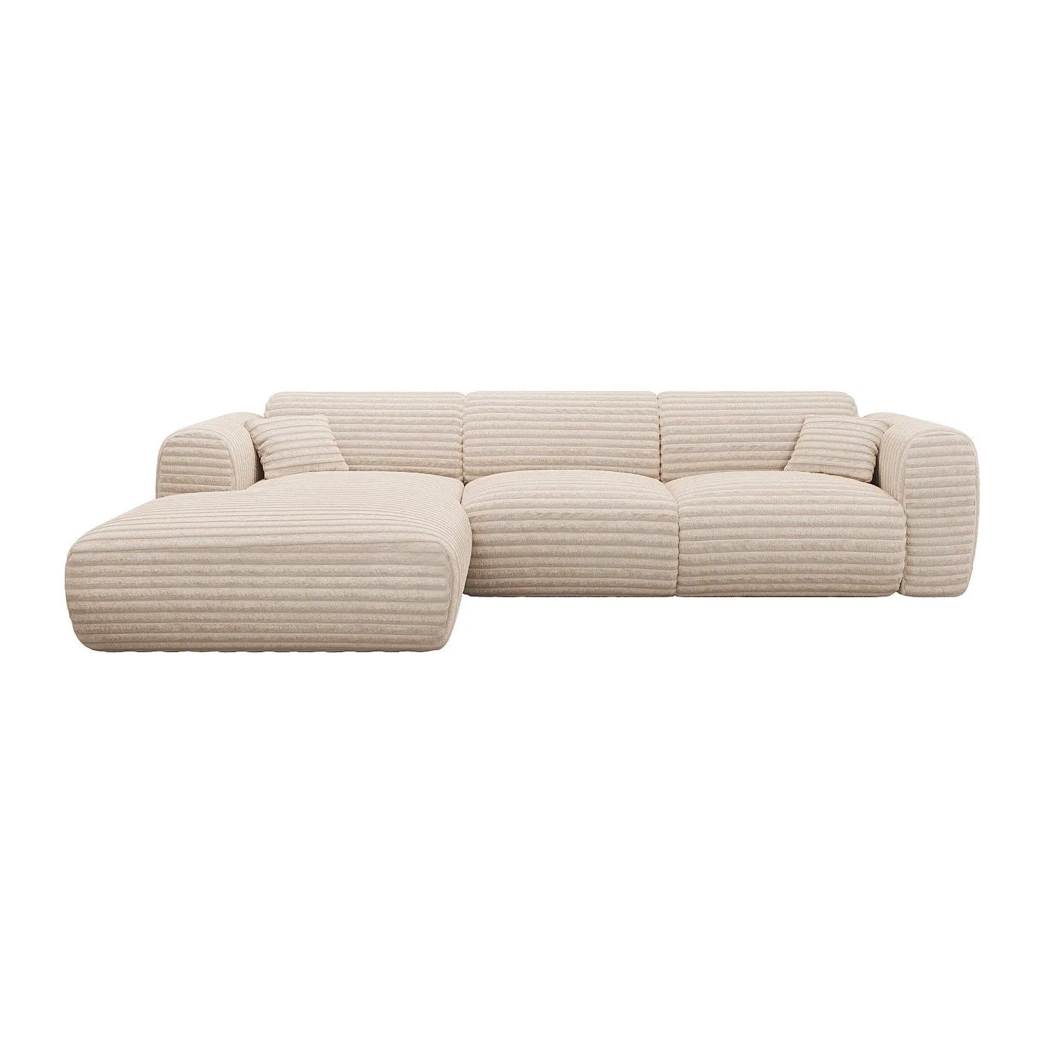Vente-unique Sofa Ohne Schlafmöglichkeit Pogni Beige 280 cm