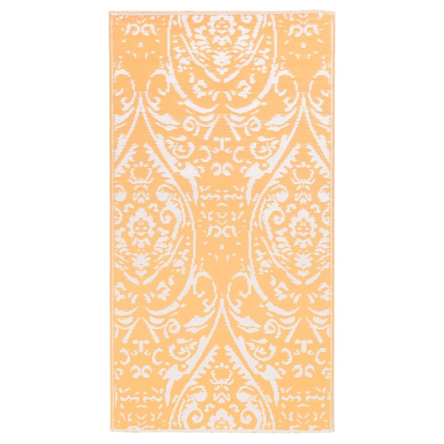 vidaXL Outdoorteppich Orange Und Weiß 120x180 Cm Pp 643981 günstig online kaufen